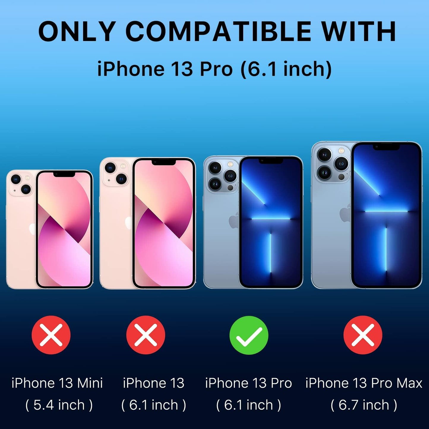 M MYBAT PRO Clear Bicolor Case for iPhone 13 Case, 6.1 inch, Slim