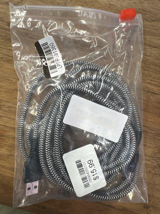 10ft Type-C to USB-A Cable - Black