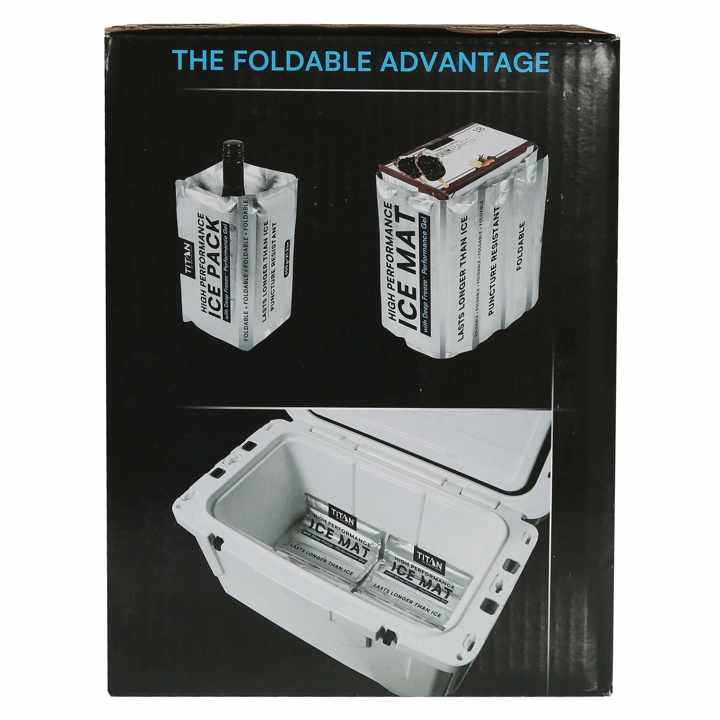 Titan by Arctic Zone Deep Freeze Ice Pack, 10-Piece Set with Deep Freeze Gel