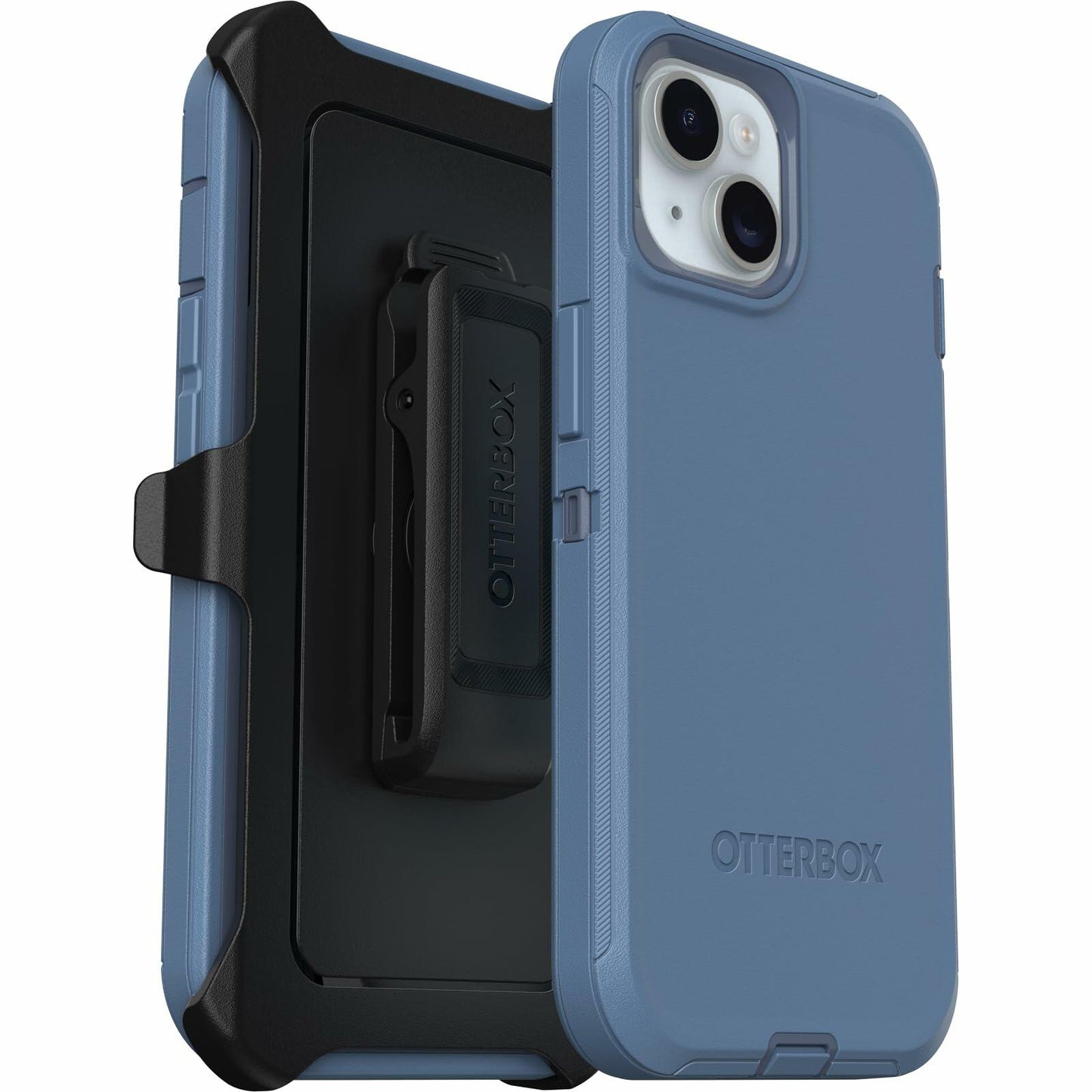 Otterbox Iphone 15 Defender Series Case-Baby Blue Jeans, Screenless, Holster