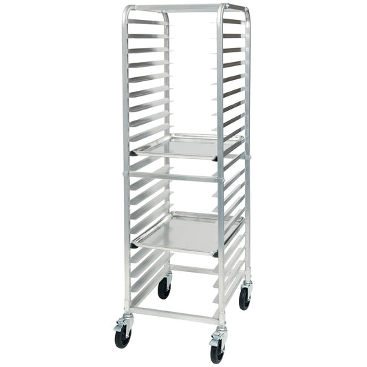 Winco 20-Tier Aluminum Sheet Pan Rack with Brake