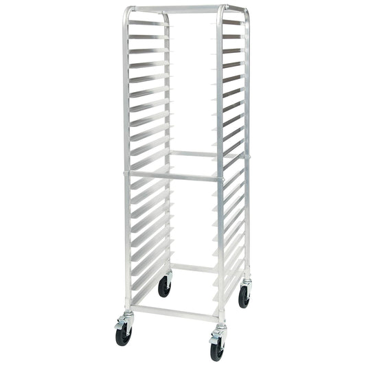 Winco 20-Tier Aluminum Sheet Pan Rack with Brake