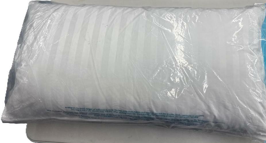 Hotel Grand Luxury Feather Down Pillows King Size (Set of 2 Pack), White