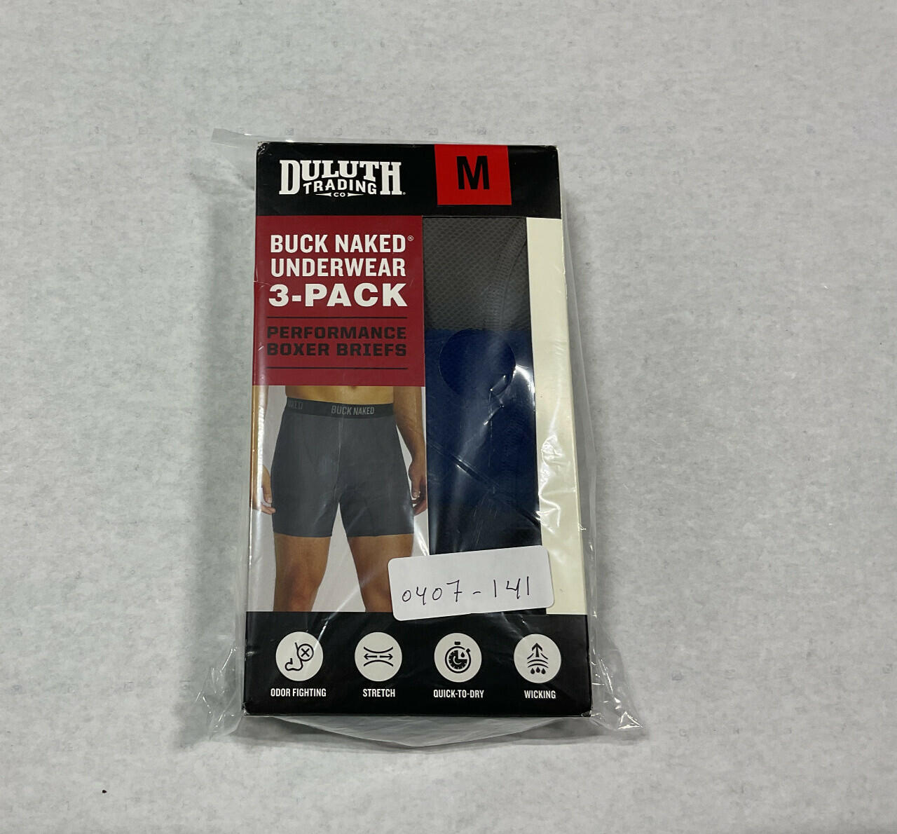 Duluth Trading Men's Boxer Briefs 3-Pack, Multicolor, Size M