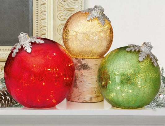Glass Ornaments Decor, 3-piece