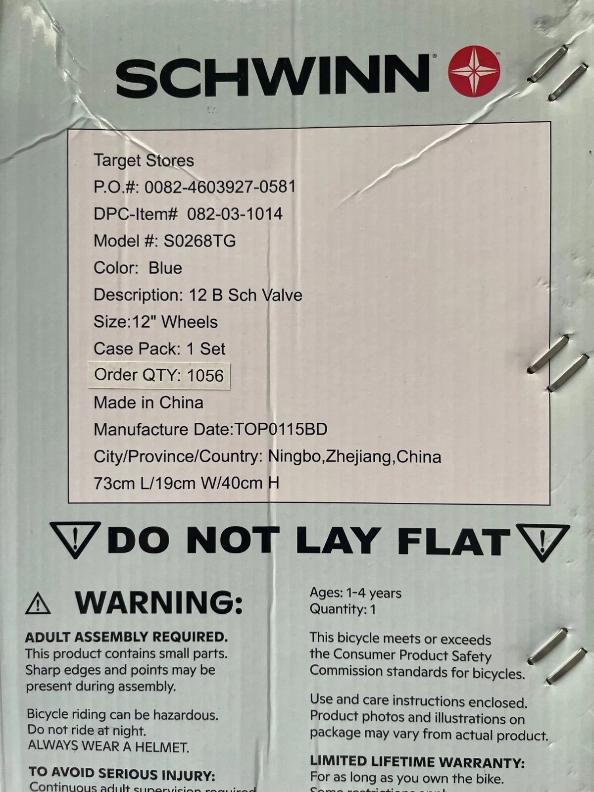 Schwinn Valve SmartStart Frame 12" Kids' Bike for Ages 1-4