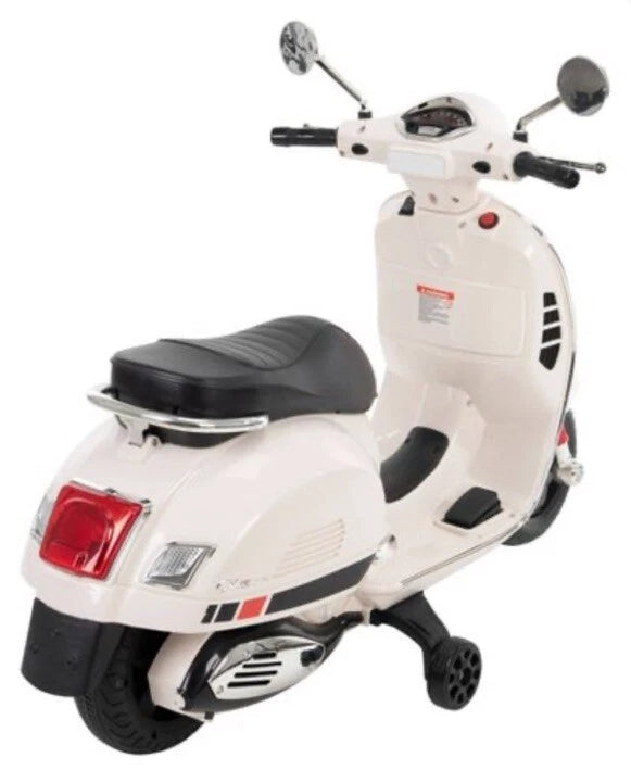 Huffy 6V Vespa Ride-On Electric Scooter, White