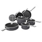 Ninja NeverStick Professional Hard-Anodized 12-Piece Cookware Set with Stacking Lids