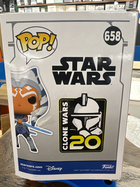 Funko Pop! Star Wars: CW20- Ahsoka - Star Wars: Clone Wars - Amazon Exclusive - Collectible Vinyl Figure - Gift Idea - Official Merchandise - Toys for Children and Adults - TV Fans