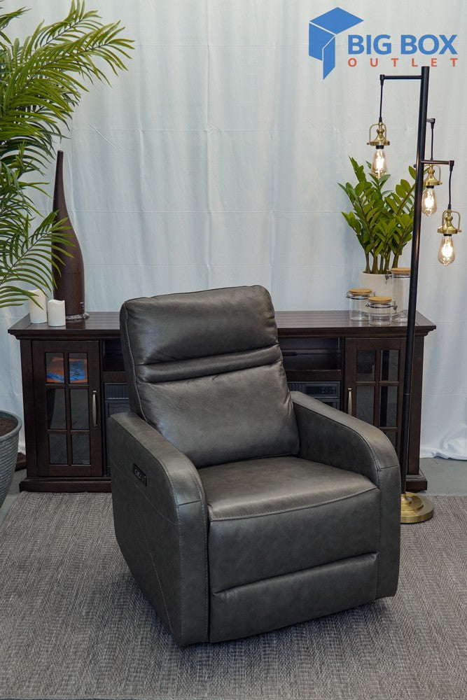 Power Leather Rocker/Recliner-Aldryn