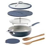 Tramontina 5-quart All-In-One Plus Ceramic Non-Stick Pan, 7-piece Set