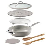Tramontina 5-quart All-In-One Plus Ceramic Non-Stick Pan, 7-piece Set