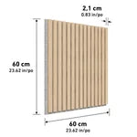 Artika Sonolok Sound-Absorbing Slatted Panel Kit , Oak