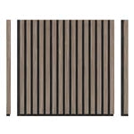 Artika Sonolok Sound-Absorbing Slatted Panel Kit, Walnut