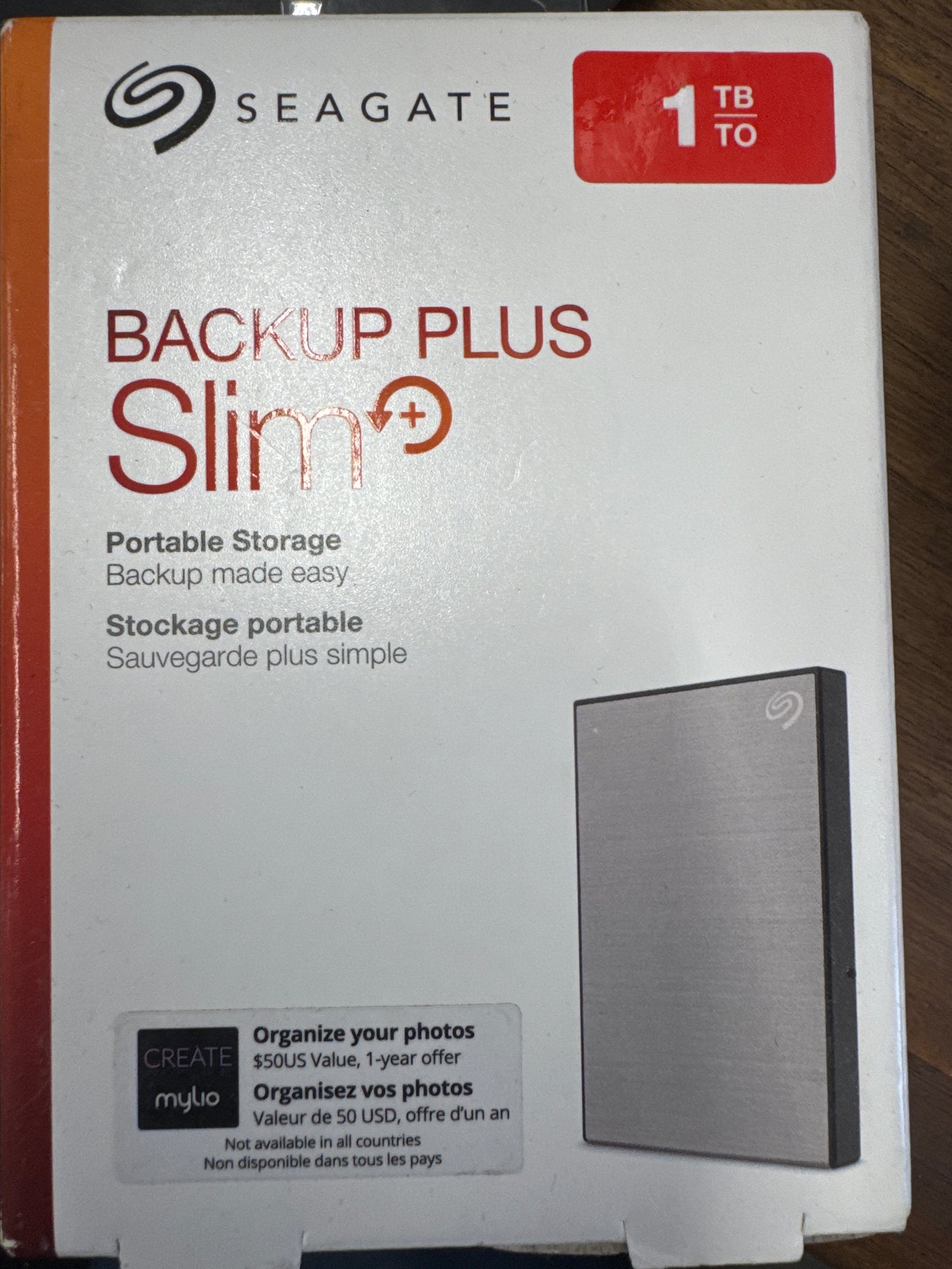 Seagate backup plus slim 1 & 2 TB