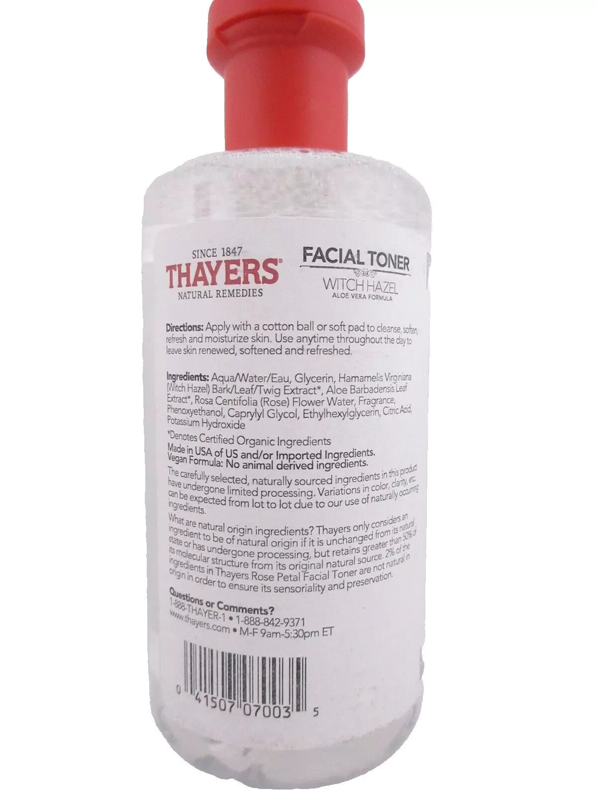 Thayers Witch Hazel Rose Petal Facial Toner, Alochol Free