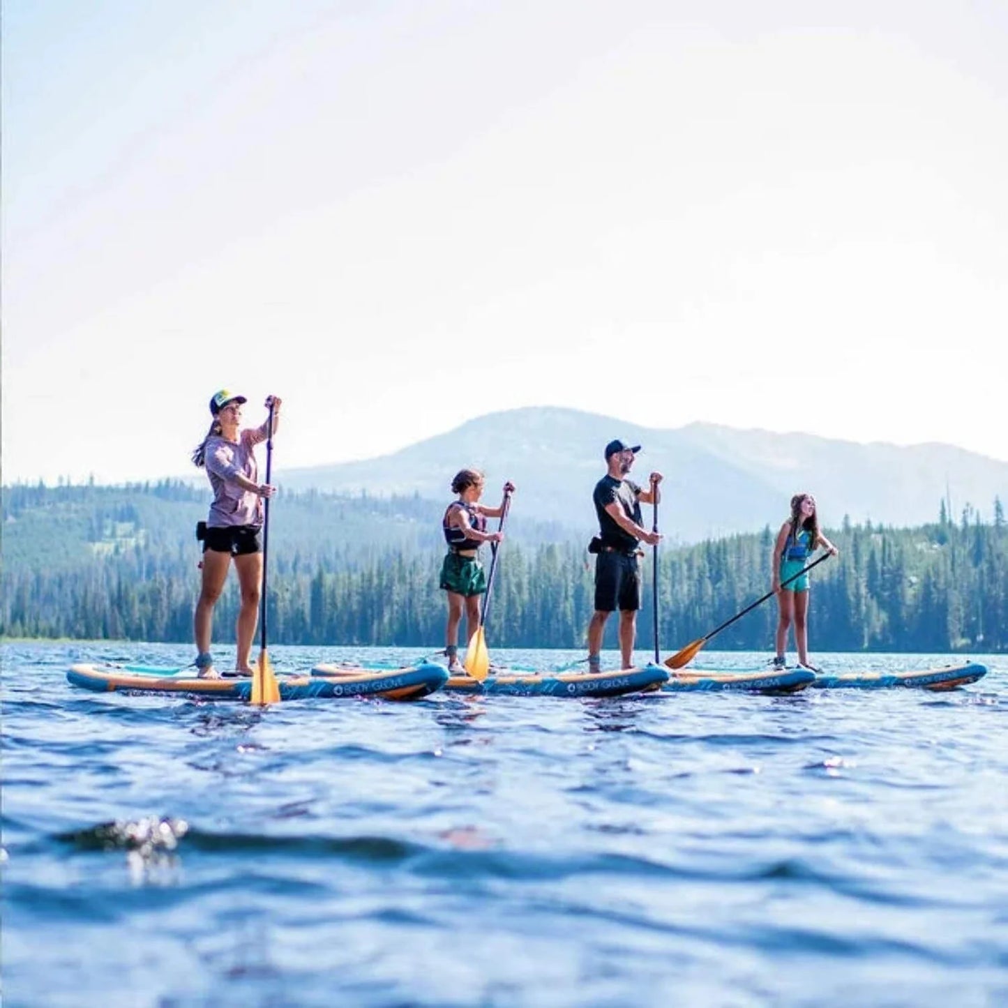 2024 Performer 11' Inflatable Paddle Board - Deep Sea/Isle Green