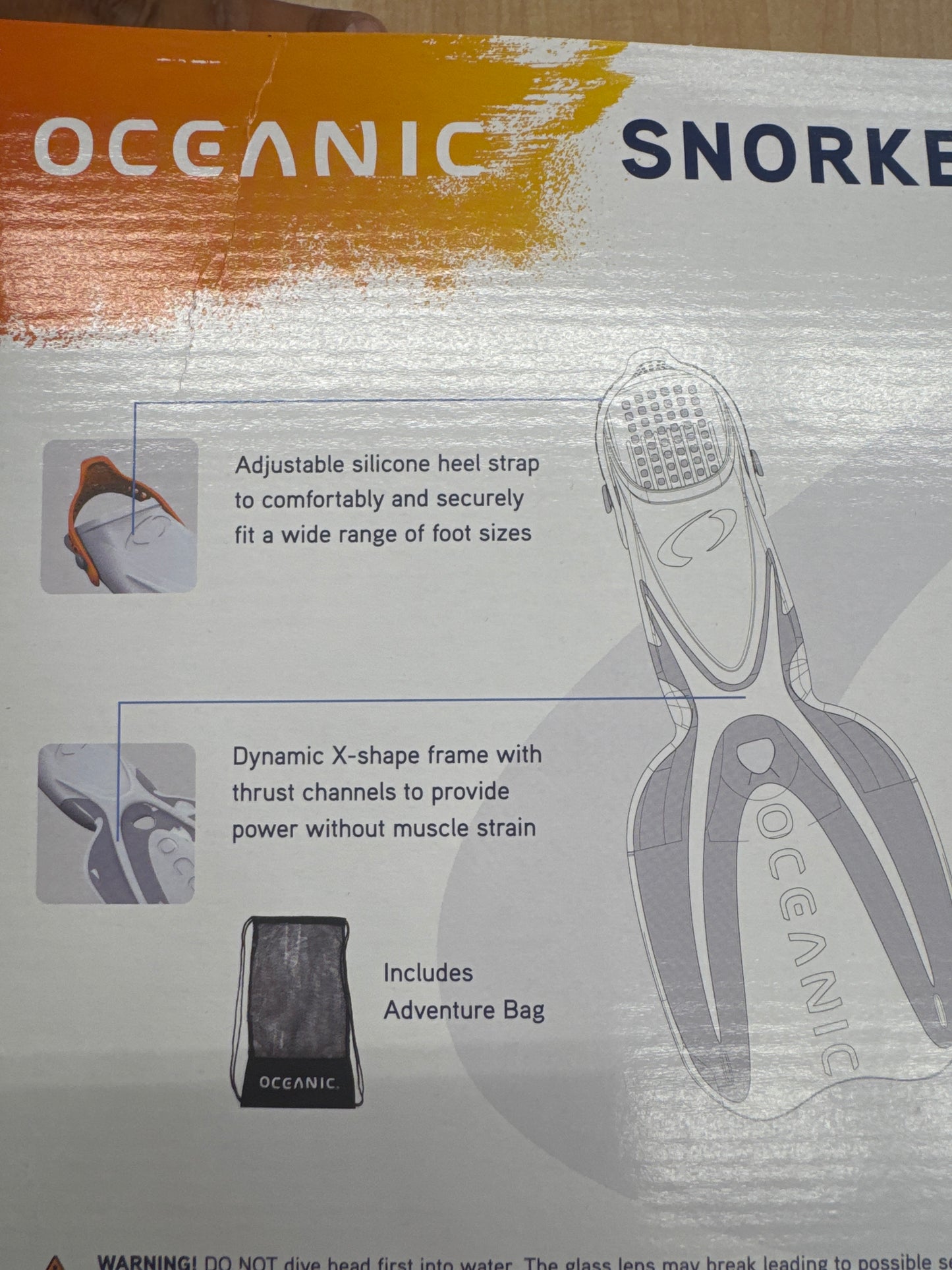 Oceanic Snorkeling Set Large/Xtralarge