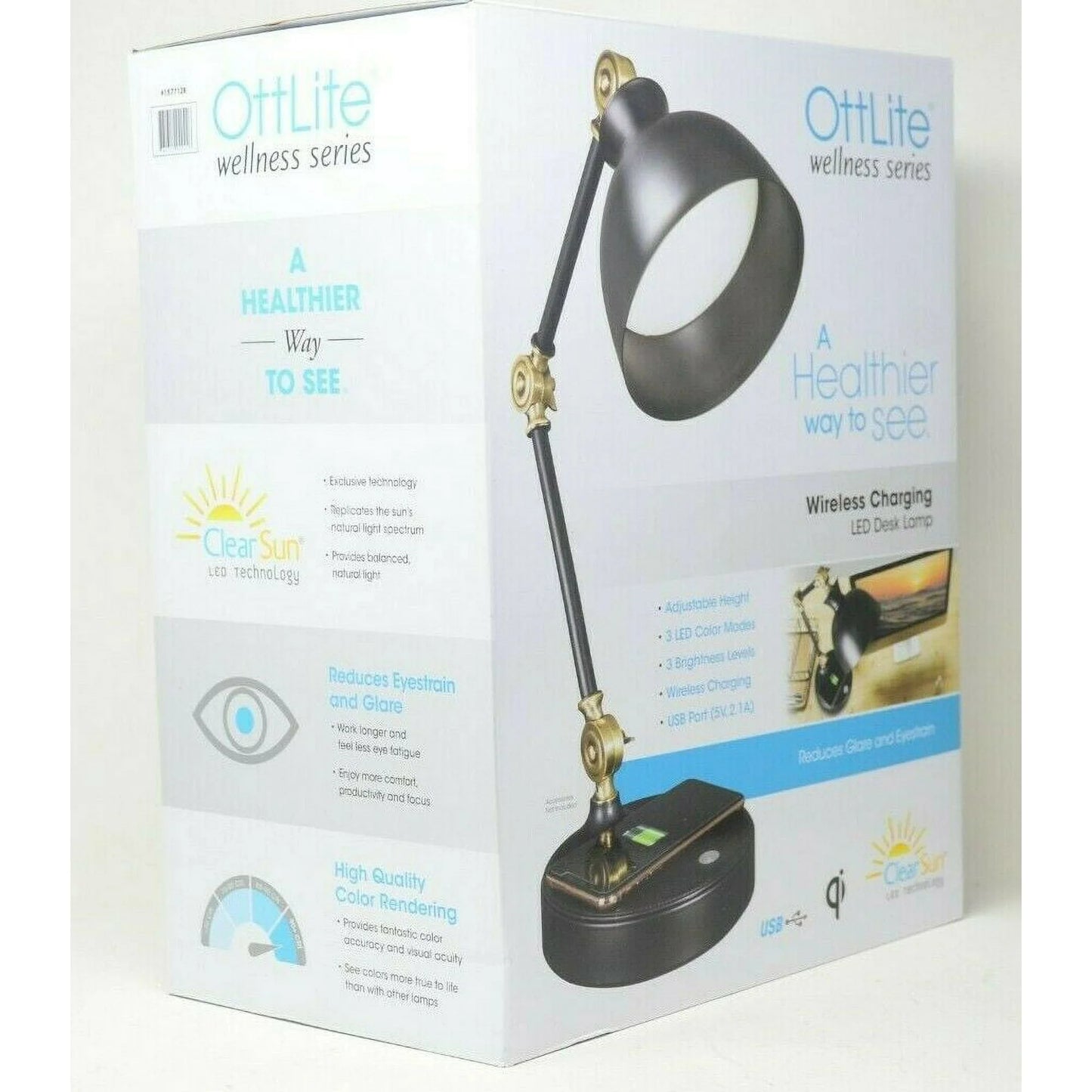 OttLite Wireless Charging LED Desk Lamp