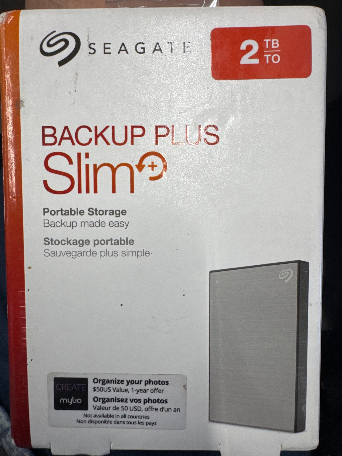 Seagate backup plus slim 1 & 2 TB