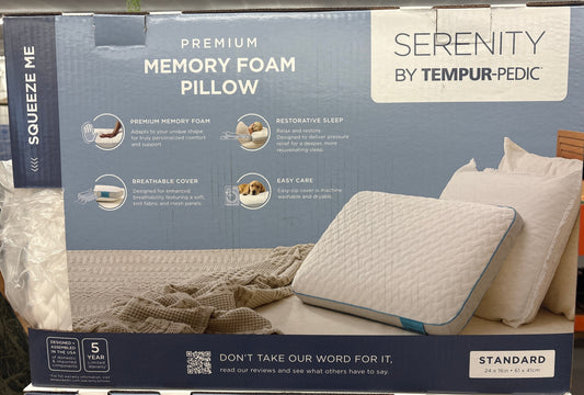 Serenity by Tempur-Pedic Cooling Memory Foam Pillow