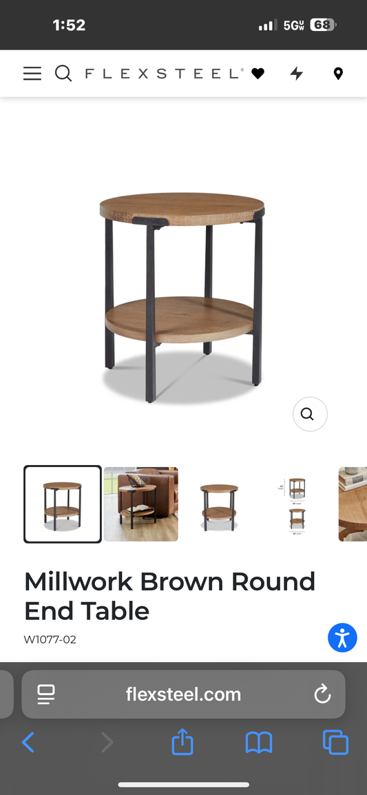 FLEXSTEEL MILLWORK TABLE