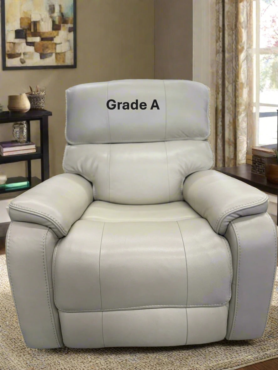 Barcalounger Columbia Leather Power Glider Recliner