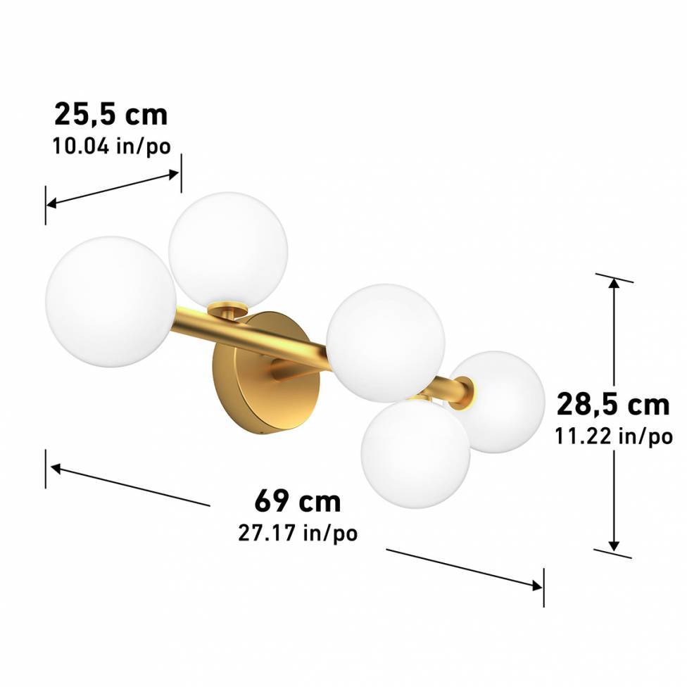 Artika Bloom Integrated LED Vanity Light Gold