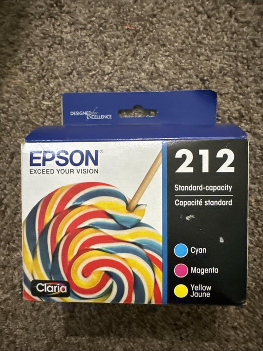 Genuine Epson 212 Standard Ink Cartridge Cyan Magenta Yellow Black (EXP 2027)