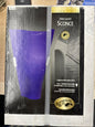 Hampton Bay Silver Finish One Light Sconces Blue Glass