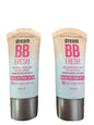 Maybelline Dream Fresh 8 in 1 Skin Perfector BB Cream, Light Medium, 2pack