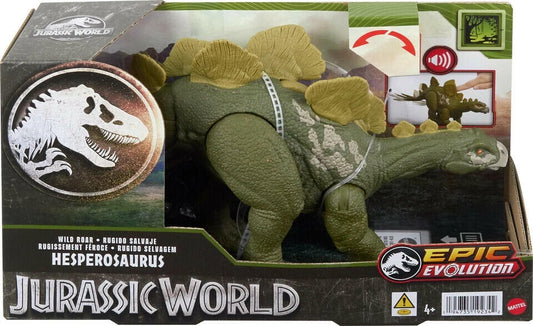 Jurassic World Hesperosaurus Dinosaur Epic Evolution Wild Roar Mattel - NEW