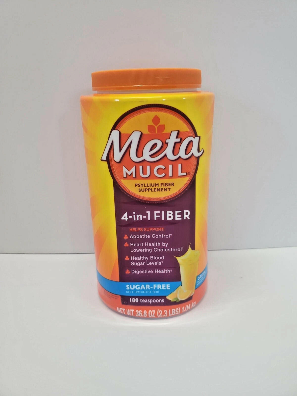 Metamucil 4-in-1 Psyllium Fiber  Orange Supplement 36.8  oz