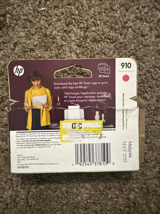 HP 910 Magenta Original Ink Cartridge, ~315 pages, 3YL59AN#140