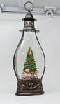 Holiday lantern, auto snow globe