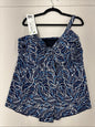 NWT A Shore Fit tummy flattering swim tankini top size 20W