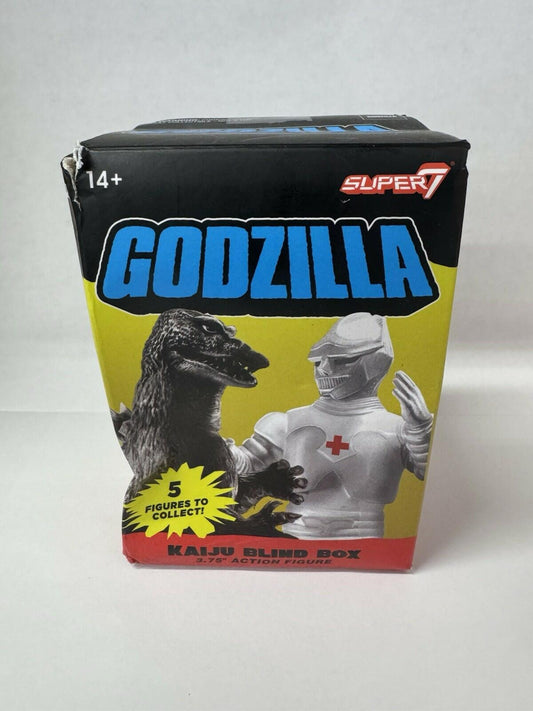 Super 7 ReAction Godzilla Kaiju Blind Box Godzilla 1957 Silver Screen Target NOB