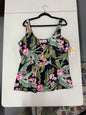 Kona Sol Tankini Top Tropical Floral Size 24 XXL