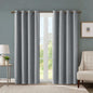 SunSmart Total Blackout Lined Panel Pair with Grommets, Silver