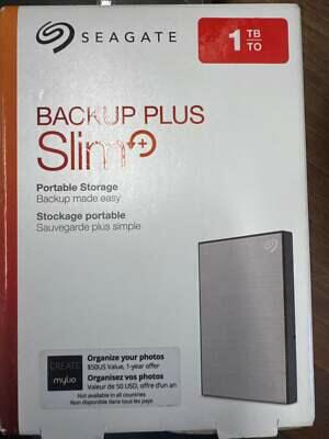 Seagate backup plus slim 1 & 2 TB