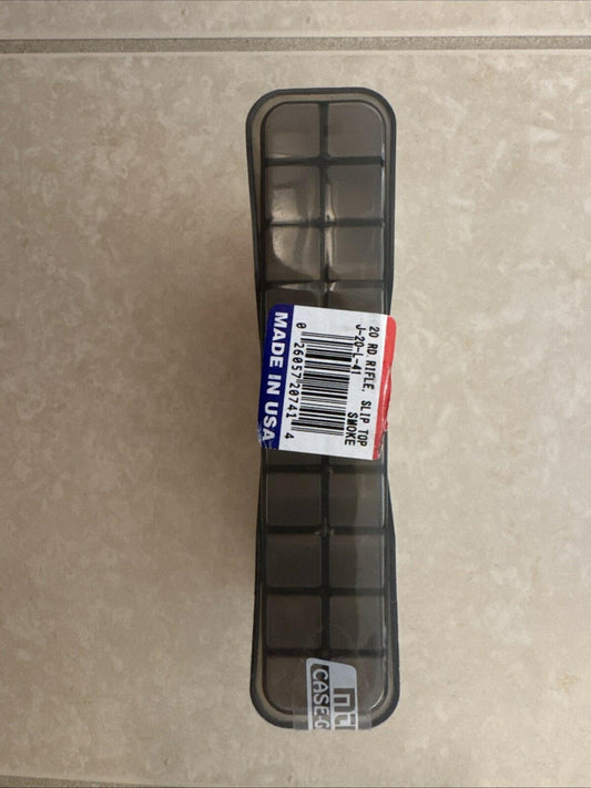 Mtm Slip-top Ammo Box, Mtm J20l41      20rd Rifle Lg Base             Smk