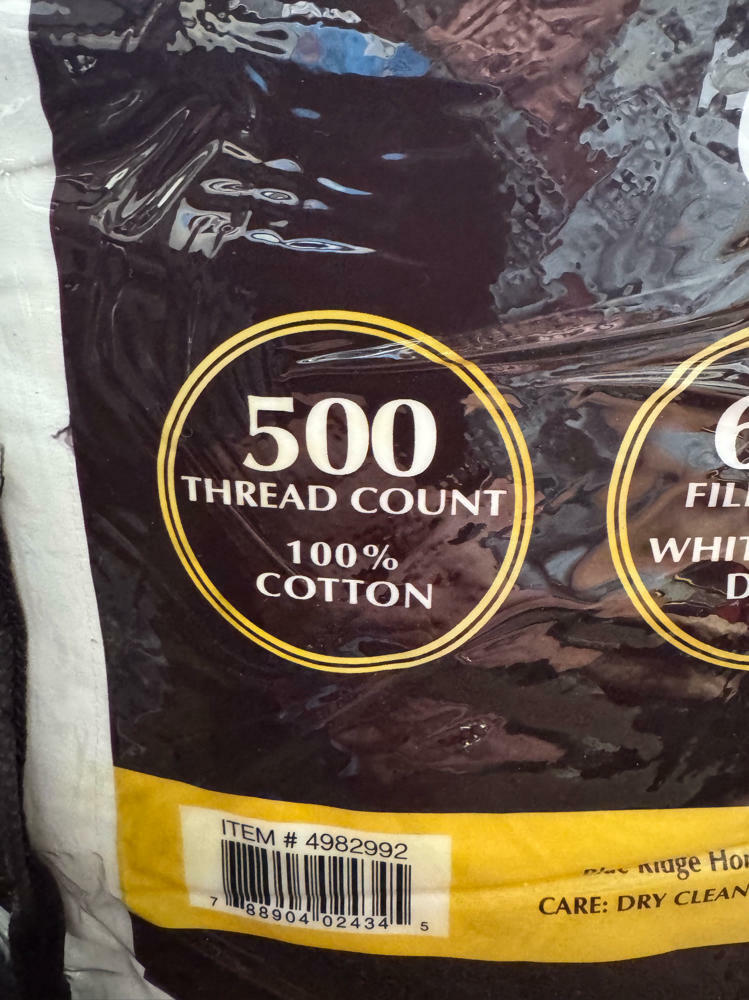 Hotel Grand White Down Comforter 650 Fill Power Made in USA Full/Queen