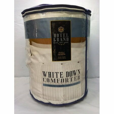 Hotel Grand White Down Comforter 650 Fill Power Made in USA Full/Queen