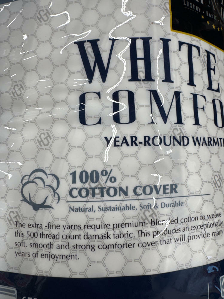 Hotel Grand Luxury Year Round Oversized 650 Fill Down Comforter Queen/Full Size
