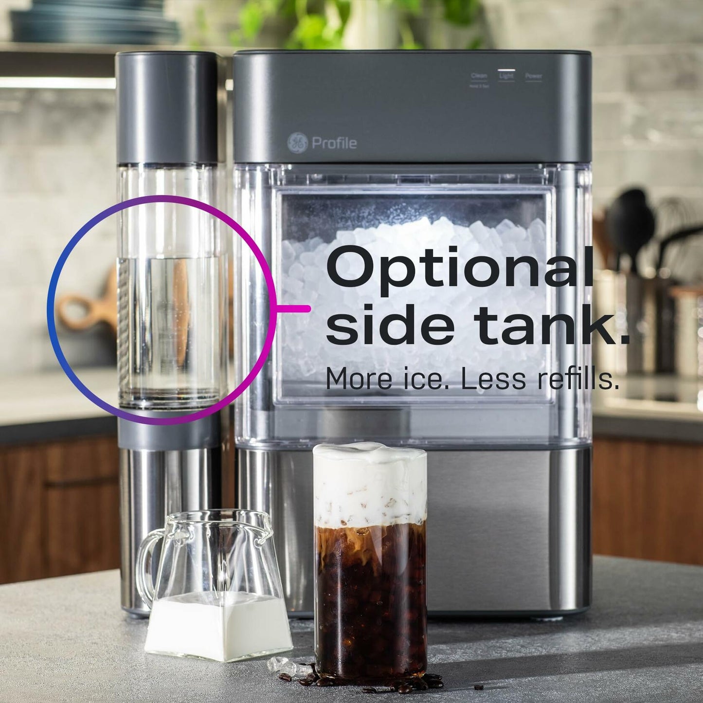 GE Profile Opal 2.0, Chewable Crunchable Countertop Nugget Ice Maker