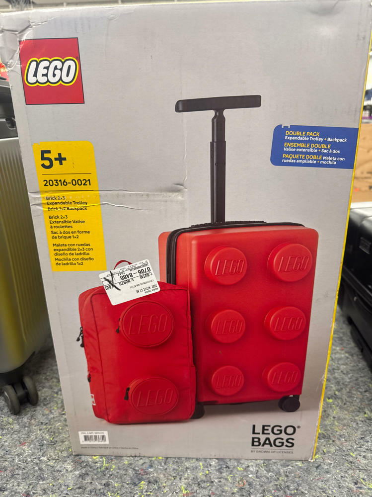 LEGO Kids Suitcase, Children's Carrying Bag-Red