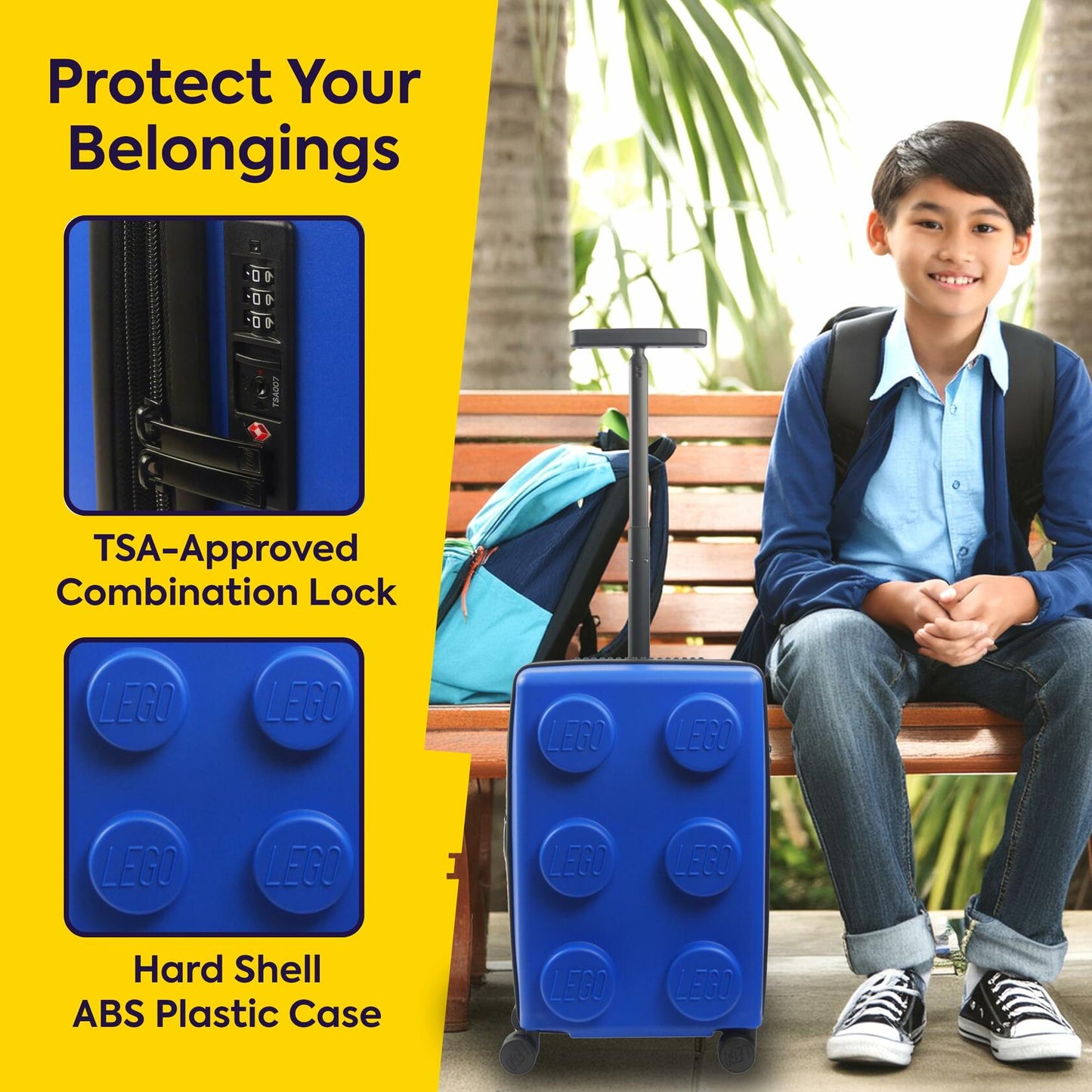 LEGO Kids Suitcase, Children's Carrying Bag-Blue
