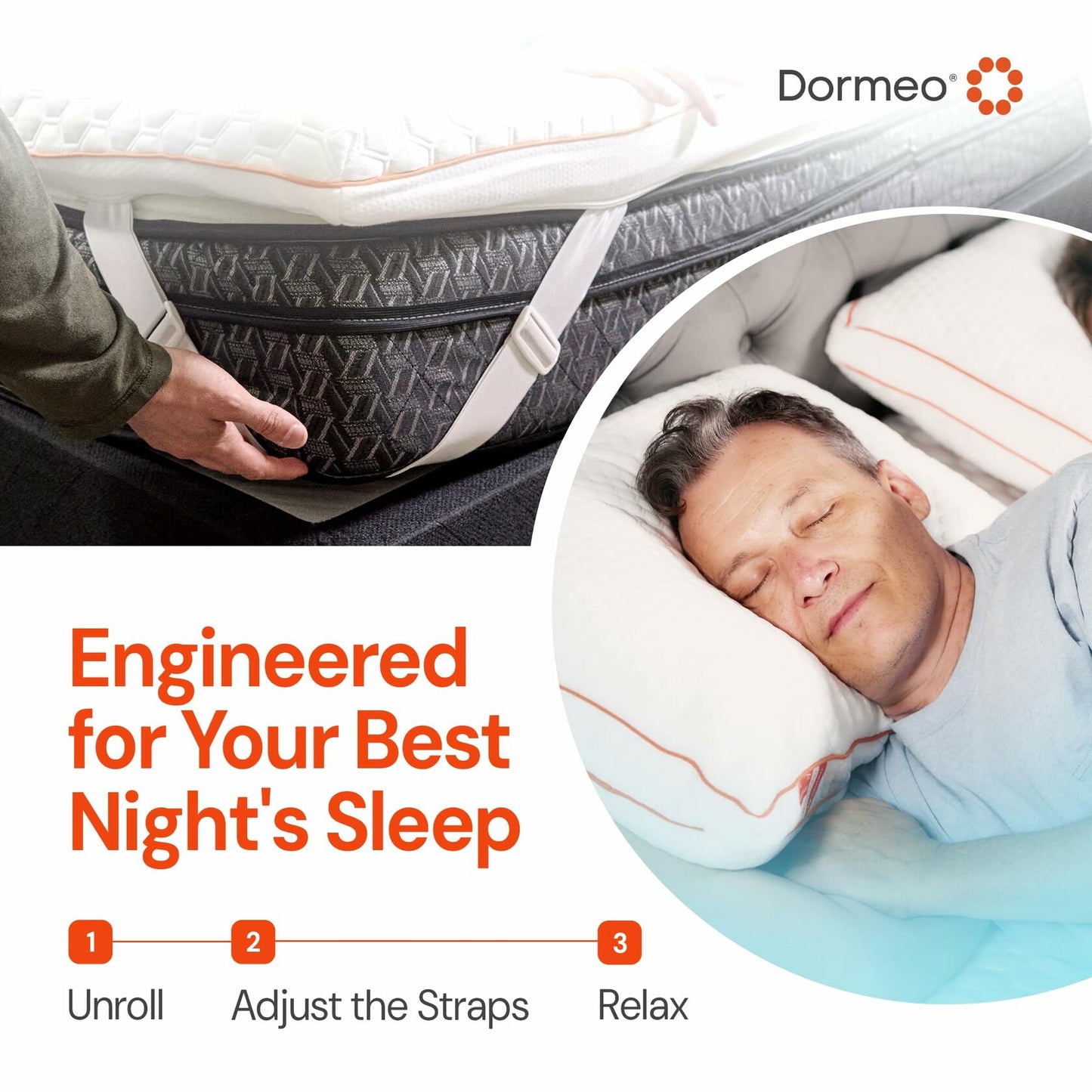 Dormeo Premium King Cooling Mattress Topper - 3-Zone OctaspringⓇ T