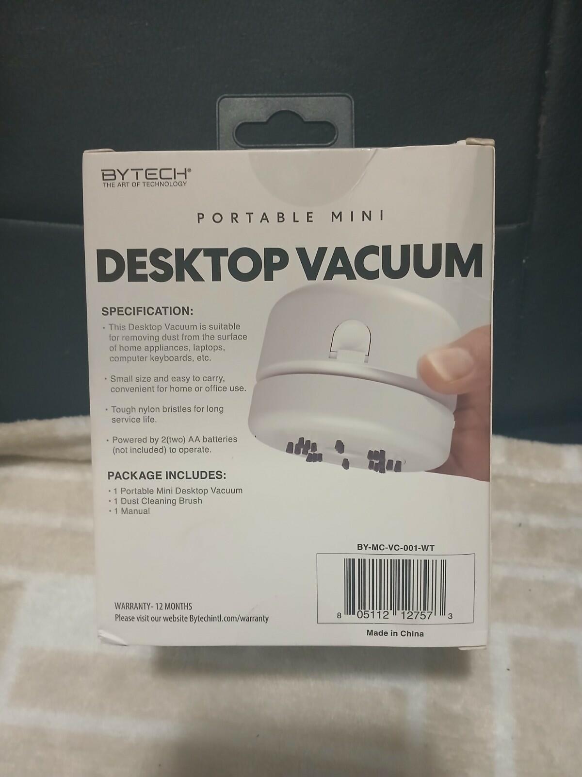 BYTECH PORTABLE MINI DESKTOP VACUMM NEW!