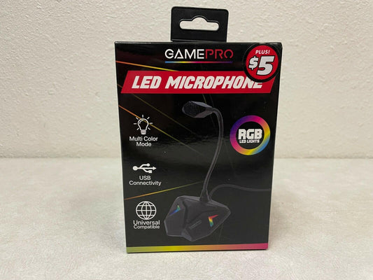 GamePro RGB LED Microphone with Muli Color Modes Model GP-819